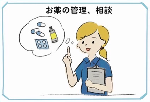 お薬の管理、相談